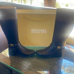Black and Brown Michael Kors Boots
